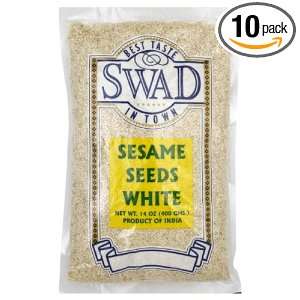 Swad Sesame Seeds White, 14 Ounce (Pack of 10)  Grocery 