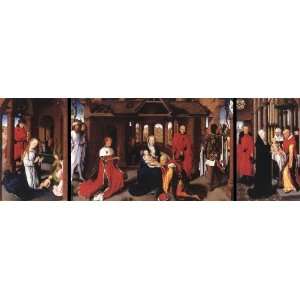   Inch, painting name Triptych 1, By Memling Hans