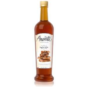 Amoretti Premium English Toffee Syrup (750mL)  Grocery 
