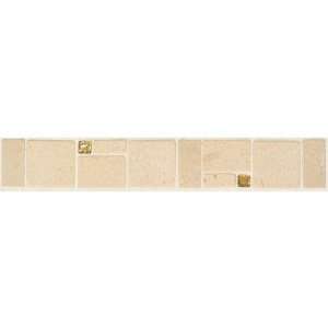  Bucaro 2 x 13 Decorative Listello in Dorato