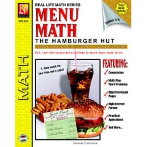  Menu Math Hamburger Hut Book 2