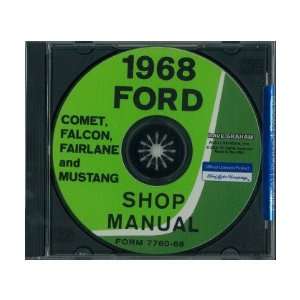   FALCON MUSTANG TORINO RANCHERO MERCURY Shop Service Manual Book CD