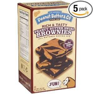 Peanut Butter & Co Peanut Butter Swirl Brownie Mix, 19 Ounce Packages 