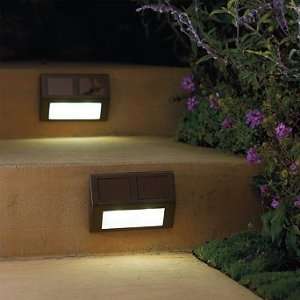  Set of Four Solar Wedge Lights   Bronze   Frontgate Patio 