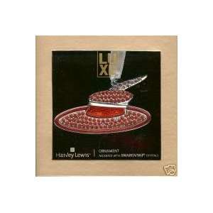  Red Hat Society Swarovski Crystal Ornament