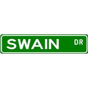  SWAIN Street Name Sign ~ Family Lastname Sign ~ Gameroom 