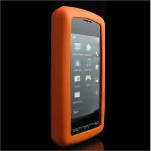 ORANGE FULL VIEW Silicone Skin Cover Case w/ Screen Protector for LG 