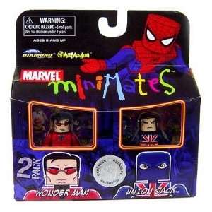   Marvel MiniMates Exclusive Wonder Man and Union Jack Toys & Games