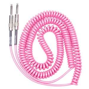  Lava Cable 20 Retro Coil 1/4 to 1/4 Pink Musical 