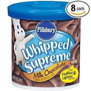 Pillsbury Whipped Supreme Frosting Milk Chocolate Flavor, 12 Ounce 