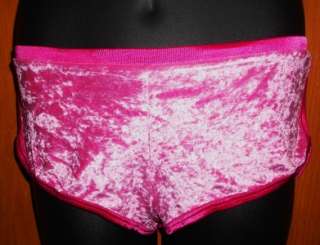Victorias Secret Pink Crushed Velvet Boy Short SZ L  