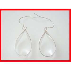   Style Teardrop Dangle Earrings S/Silver #0274 Arts, Crafts & Sewing