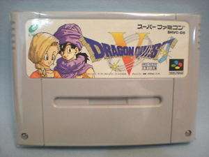 NINTENDO Super Famicom Cassette Dragon Quest 5 V ENIX  
