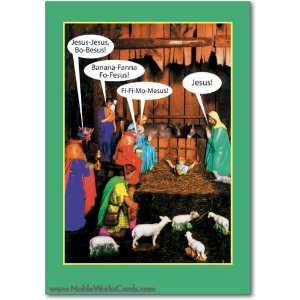  Funny Merry Christmas Card Jesus Bo Besus Humor Greeting 