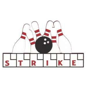  Bowling Strike Laser Die Cut