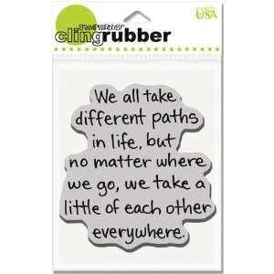  Stampendous Cling Rubber Stamp Life Path   627625 Patio 