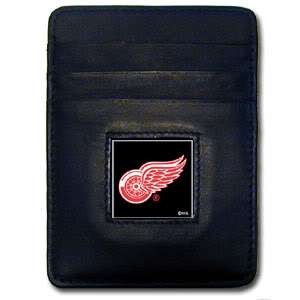 Detroit Red Wings Leather Money Clip NHL New  
