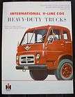   International IHC V Line COE Heavy Duty Trucks Cab Over Sales Brochure