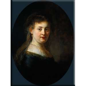  Portrait of Saskia van Uylenburgh (1612 1642) 22x30 
