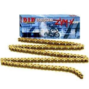  DID ZVM X 520 Super Street Chain   520 x 120 Links/Gold 
