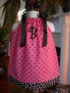 brooke morgan monogrammed pillowcase dress custom pick your size up to 