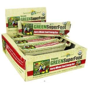 Amazing Grass   Green SuperFood Whole Food Energy Bar Berry   60 Grams