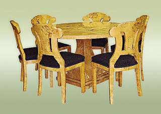 LARGE Superb Elm Biedermeier style Center Dining table  
