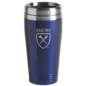   Emory University   16 ounce Travel Mug Tumbler   Blue Sports