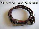   JACOBS LTD MJ Clip Double Wrap Brown Suede Leather Unisex Bracelet