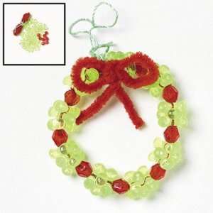  Beaded Wreath Ornament Craft Kit   Craft Kits & Projects 