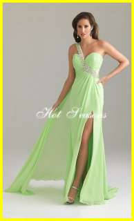 2012 Hot New One Shoulder Paillette Long Ball Formal Prom Gown 