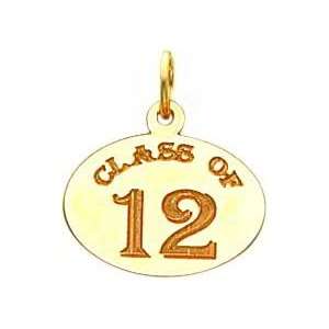  Oval Class of 12 Charm 14K Gold Jewelry