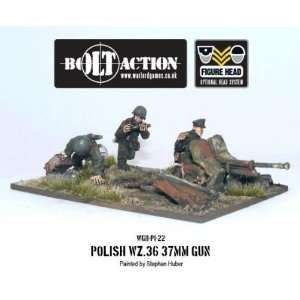   Bolt Action WWII   Polish Polish Army WZ36 37mm ATG Toys & Games