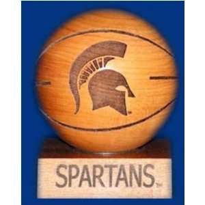  Michigan State Spartans Cherry Wood Laser Engraved Wooden 