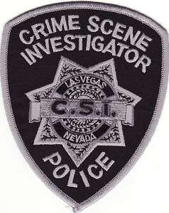 Las Vegas Nevada NV. Crime Scene CSI Police Patch *New*  
