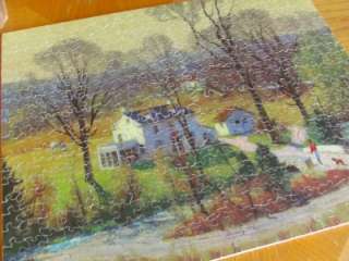 Vintage J.K. Straus Wooden Jigsaw Puzzle Spring Sunlight 500+ Pieces 