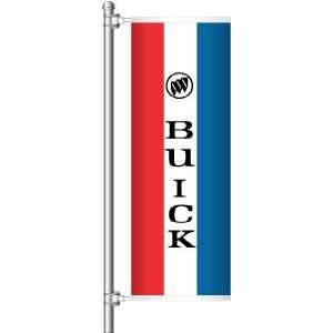 3x8 FT Buick Banner Flag Double Sided Pole Hem and Grommets US Made