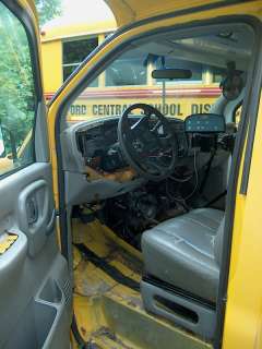 1999 GMC G3500 Cargo Corbeil Diesel School Bus/Van For Parts Only #117 