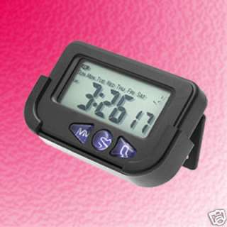 Electronic Pocket Digital Alarm Clock Stopwatch Black  