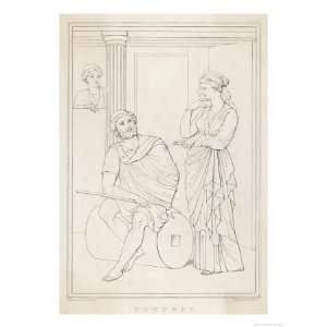 Odysseus Returns to His Wife Penelope Giclee Poster Print, 30x40 
