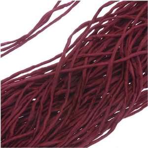  Silk Fabric String 2mm Garnet Red 42 Inch Strand (1 