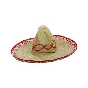   straw sombrero with decorative cord and decorative design. Kitchen