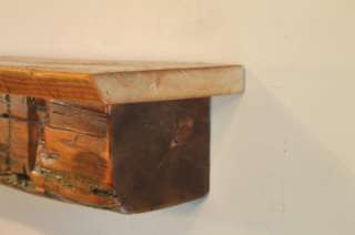 443 reclaimed barn beam floating shelf, rustic decor, unique, 1800s 