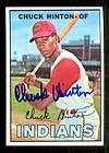 1967 Topps # 189 Chuck Hinton Autographed EX/MT Clevel
