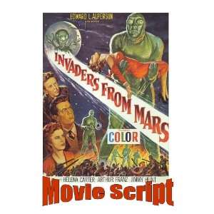  INVADERS FROM MARS (1953) Movie Script   Great Read 