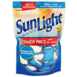  SunLight 20 Count Lemon Scent Power Pacs Case Pack 6 