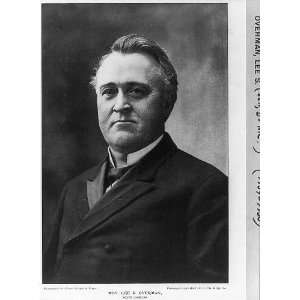  Lee Slater Overman,1854 1930,Democratic US Senator