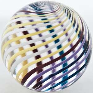 Glass Marble ~ Steve Maslach ~ Banded Swirl Marble  