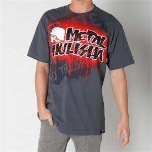  Metal Mulisha Stomping Ground T shirt   2X Large/Charcoal 