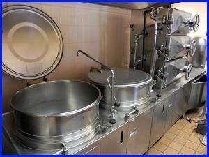 Lot of 2 Commercial Legion Utensils Company 40 Gallon Steam Jacketed 